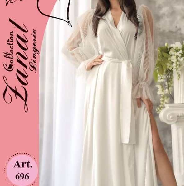 KIMONO SATIN BLANC 669